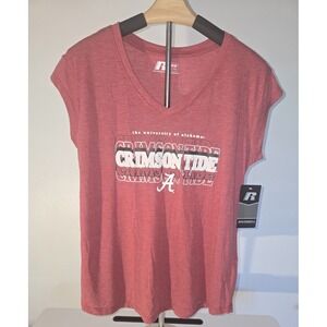 Russell Crimson Tide Women's M 8-10 T-shirt University Of Alabama Roll‎ Tide -49
